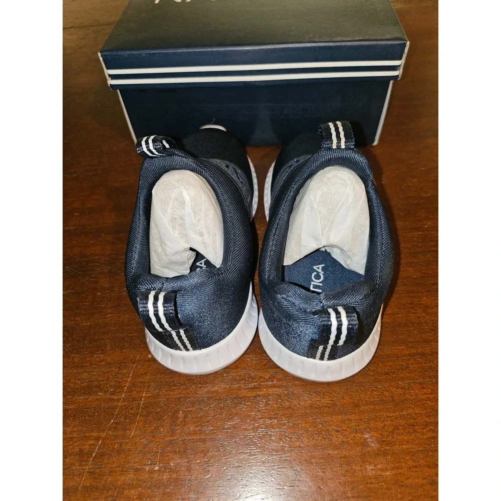 Nautica Mattoon/Navy Rainbow Metallic KA0115G‎ Toddler Size 7 Slip On Shoes